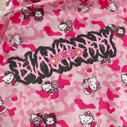 BlackBerry - Decora Kei Kitty Bomber Jacket jacket BlackBerry