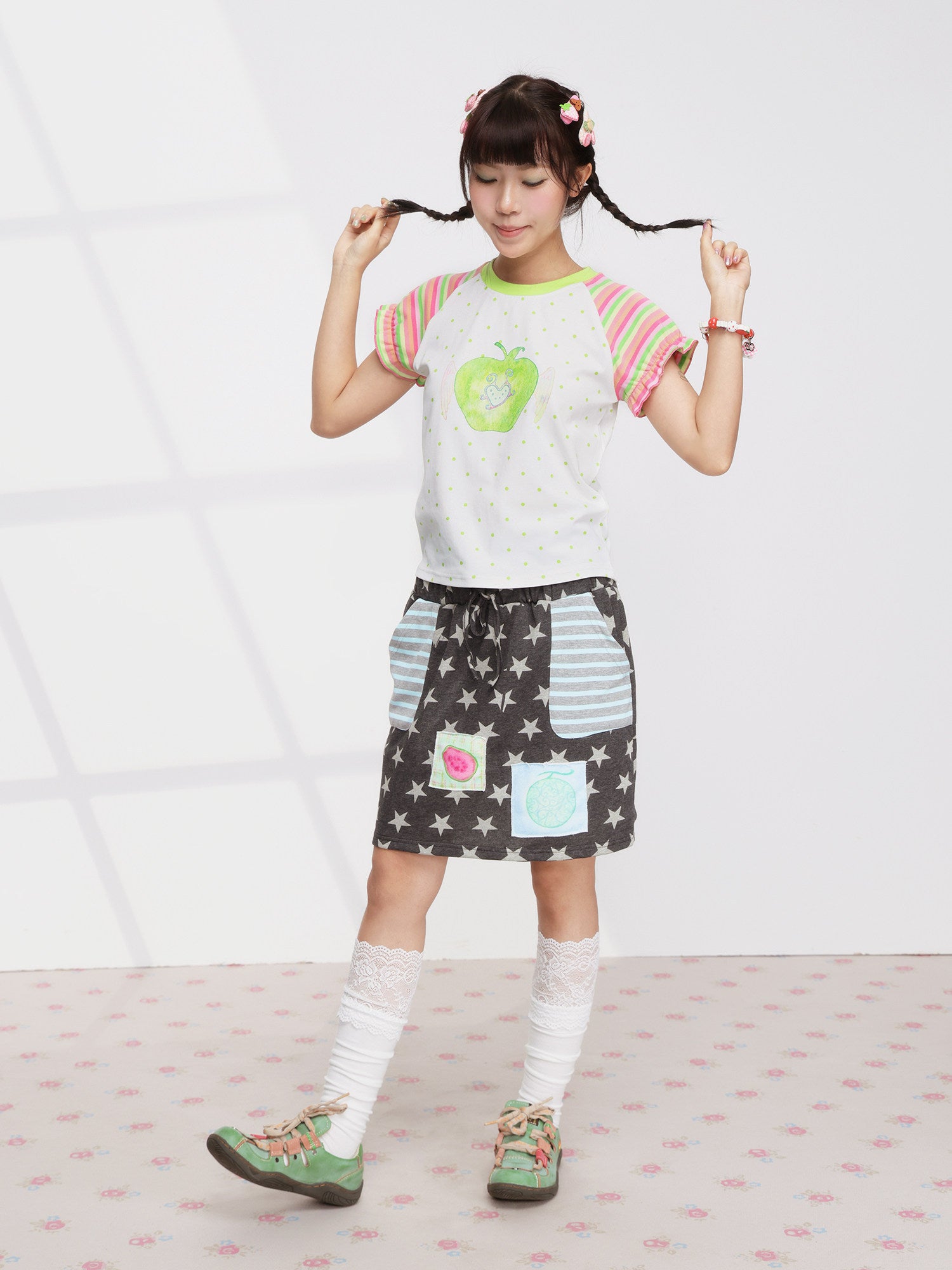 FRUITS - Apple Wing Puff Tee tee Fruits
