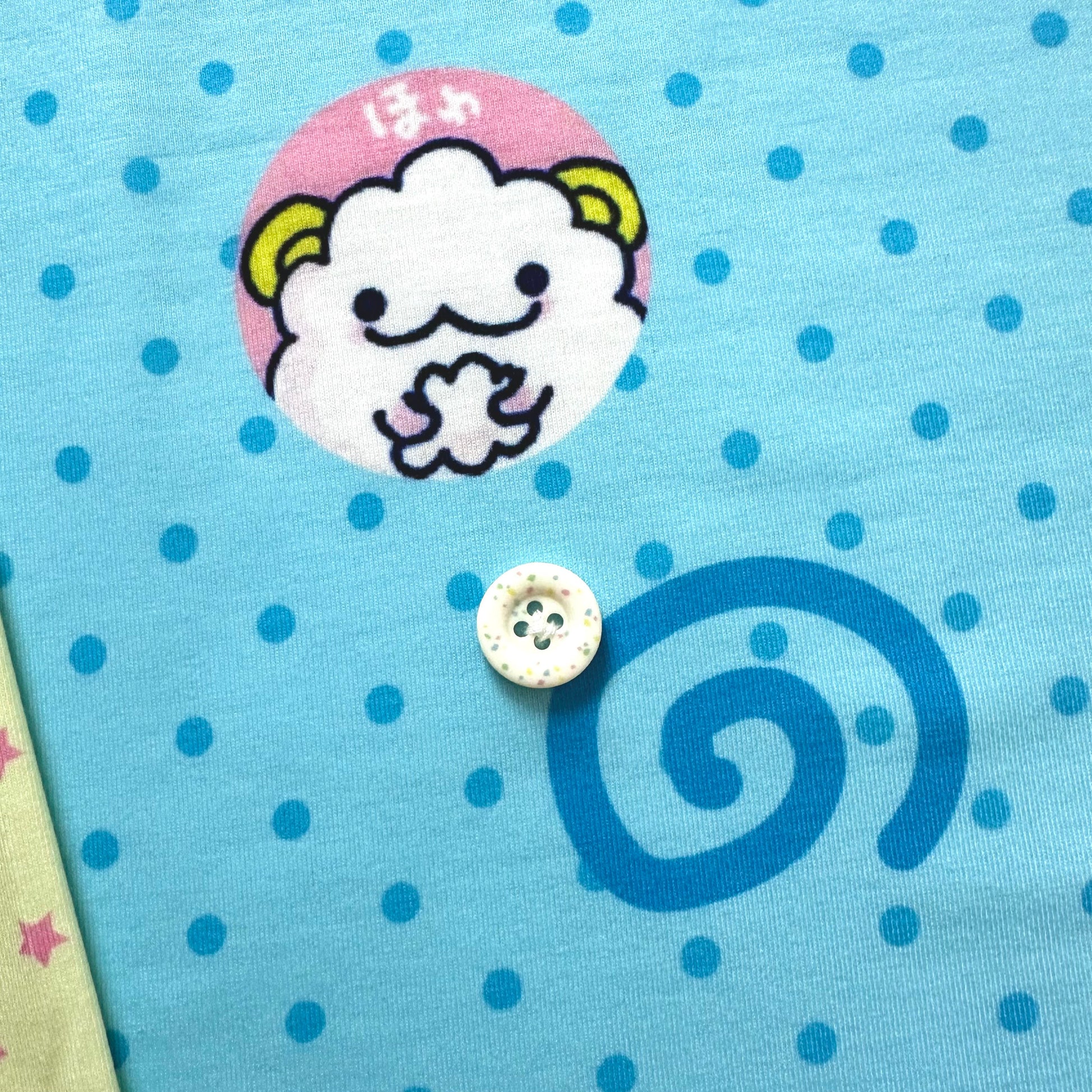 Bodytalk - Kawaii Y2K Star-Sleeve Polka Dot Top sweatshirt bodytalk