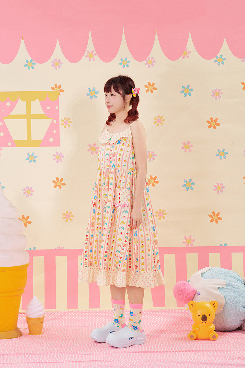 NIKKOU - Animal Print Slip Dress dress Nikkou home