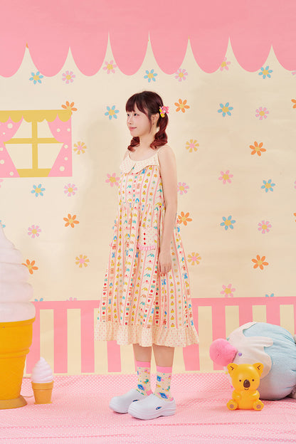 NIKKOU - Animal Print Slip Dress dress Nikkou home
