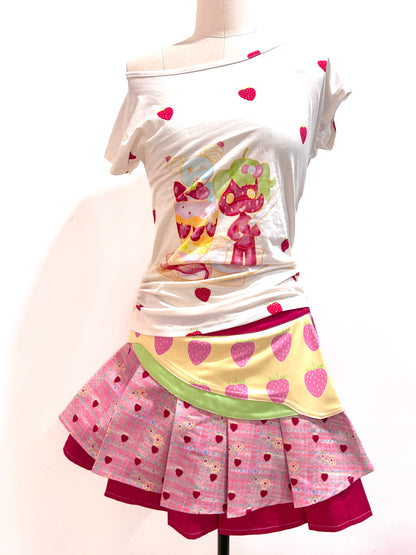YJM with biubiu Strawberry Slim Fit T-Shirt – Y2K Harajuku Kawaii Style Tee tshirt YJM with biubiu