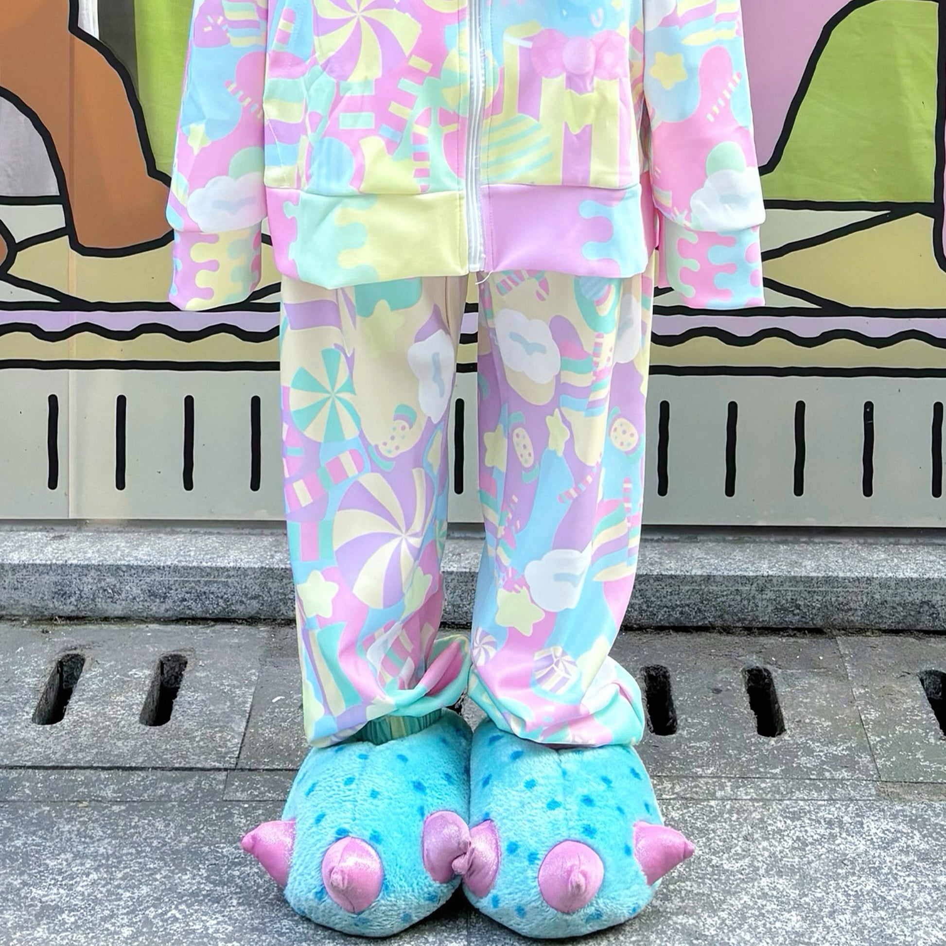 Rainbow Universe RUX - Pastel Macaron Decora Kei Hoodie & Sweatpants Set set Rainbow Universe RUX Pants S
