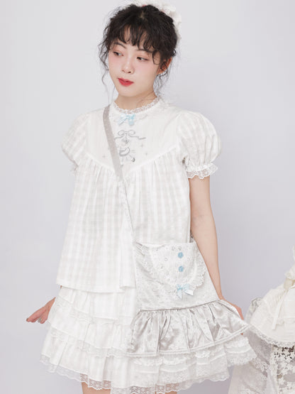 SemenCoicis - Bear Plaid Embroidered Shirt shirt SemenCoicis