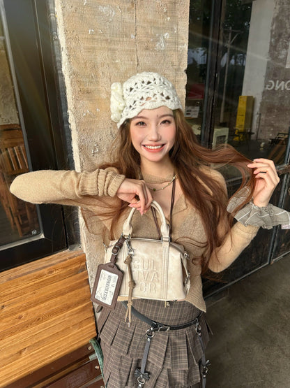 Cultivator - Vintage Colorblock Boston Shoulder Bag bag Cultivator