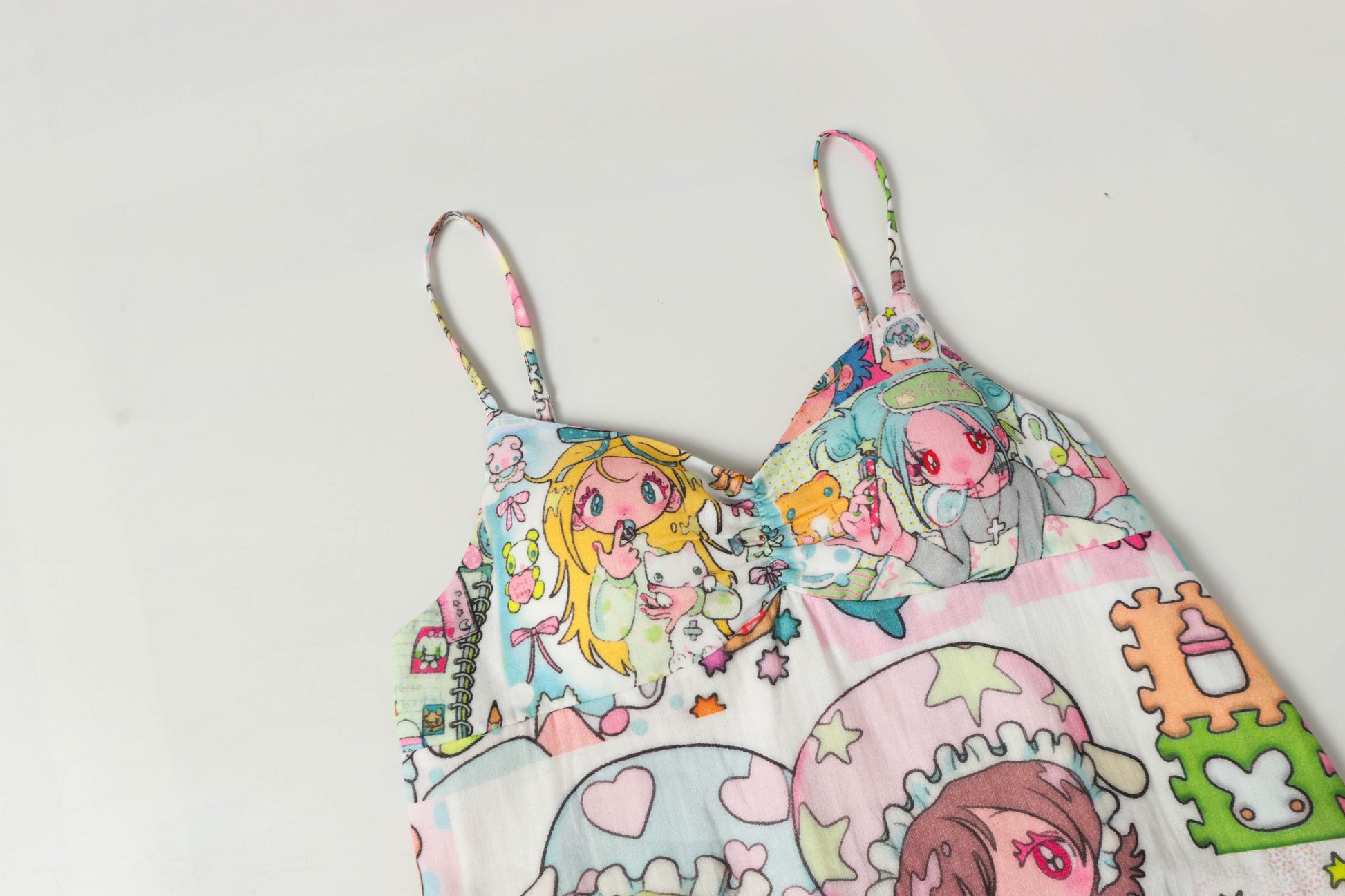 BlackBerry - Anime Print Slip Nightdress dress BlackBerry