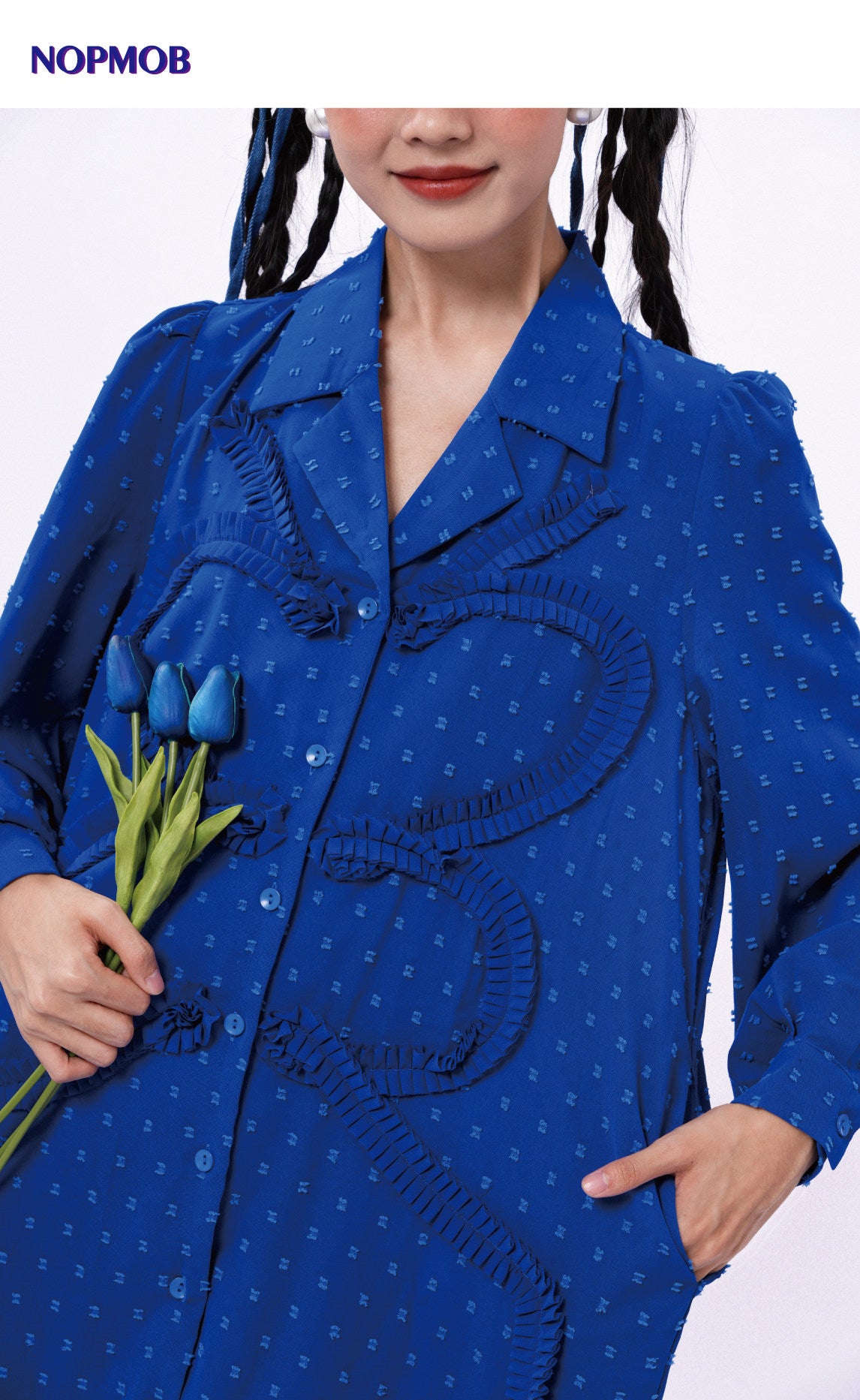 NOPMOB - Blue Butterfly Lace Dress dress NOPMOB