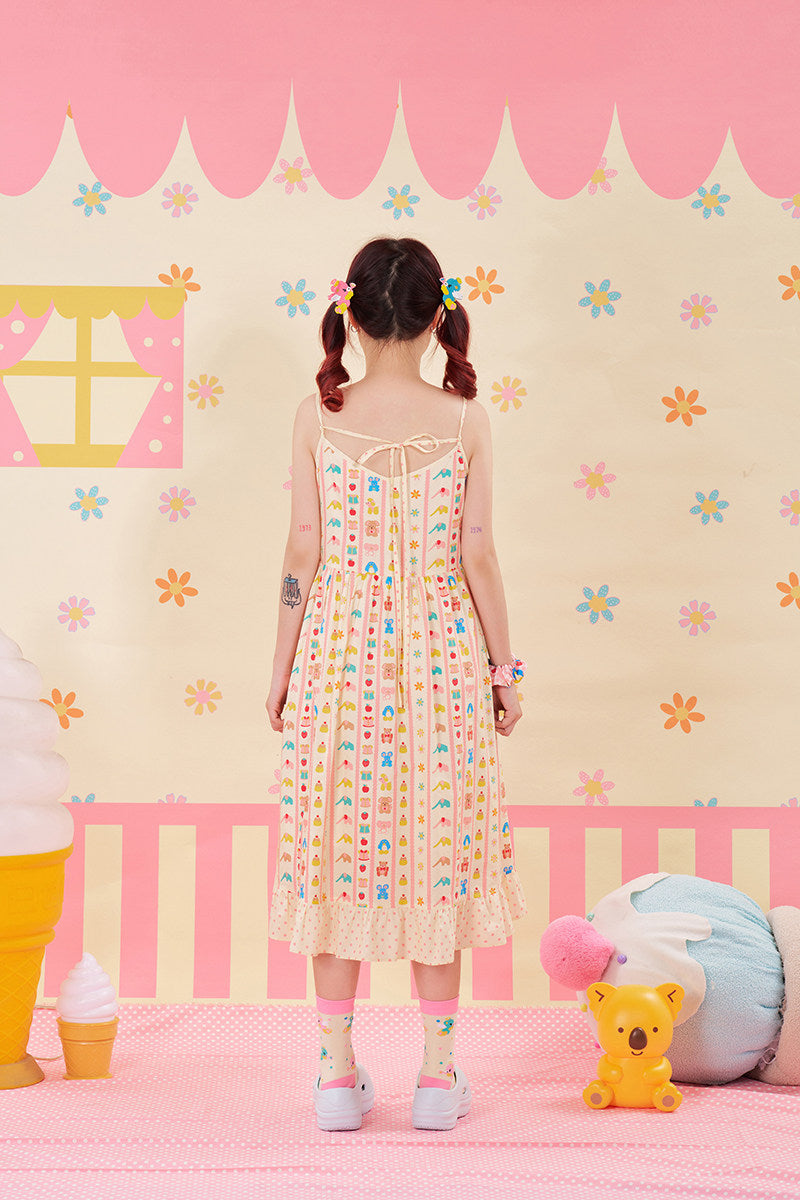 NIKKOU - Animal Print Slip Dress dress Nikkou home