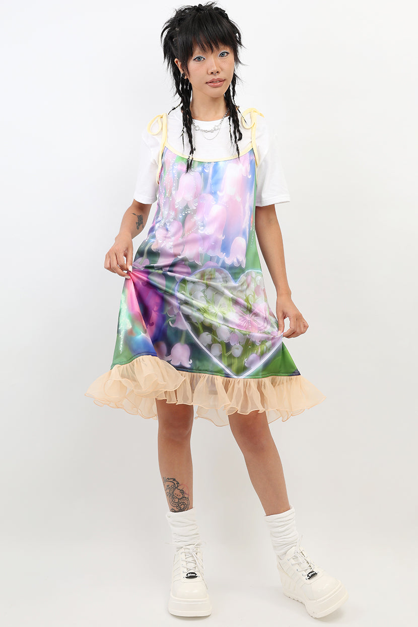 NIHON KIDS - DreamCore Fairy Slip Dress Floral Mesh dress NIHON KIDS