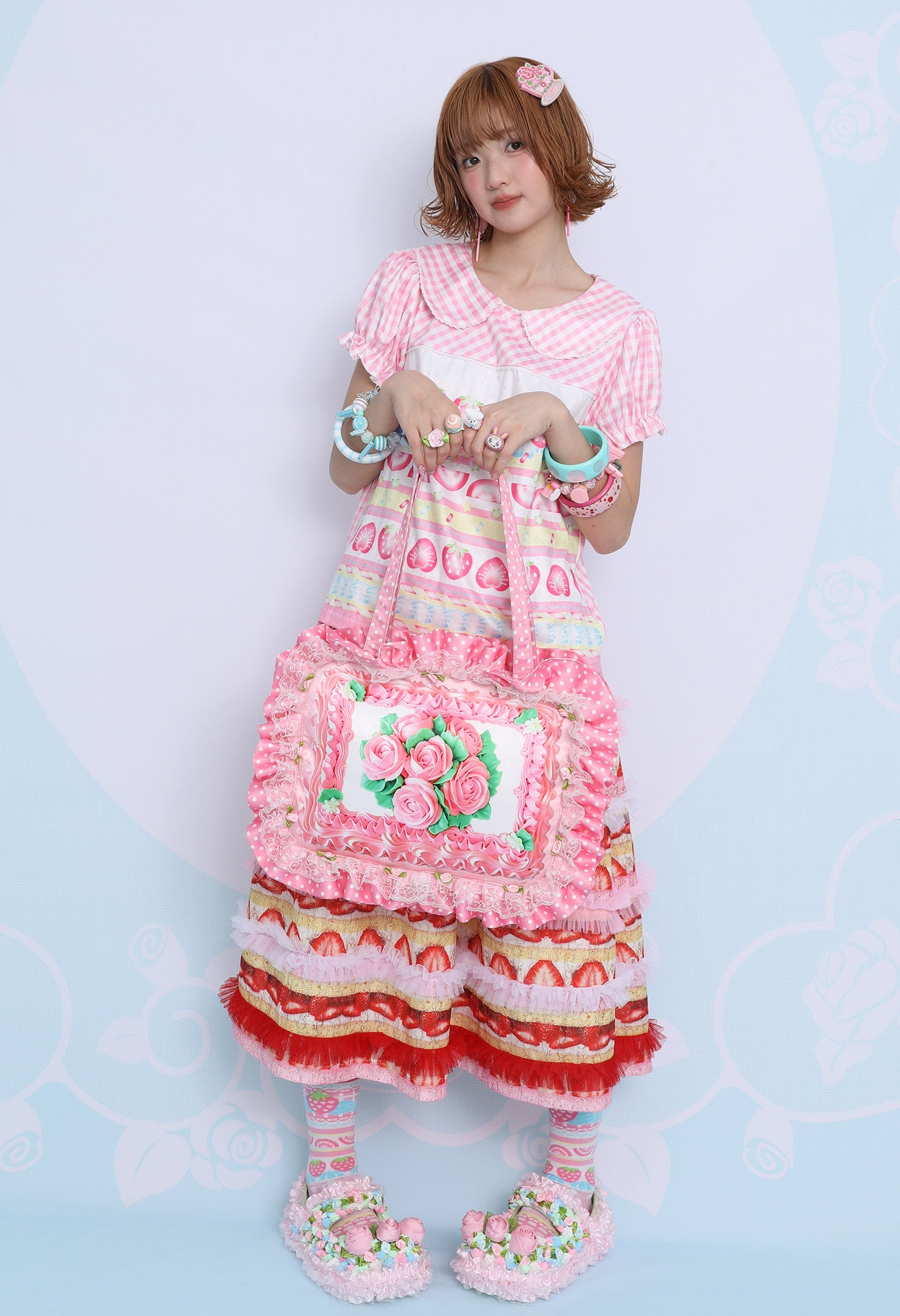 frufru - Vintage Rose Cake Shoulder Bag bag frufru