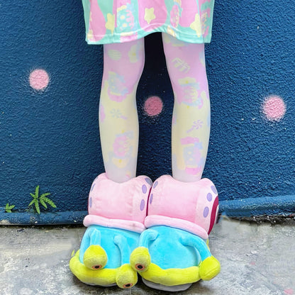 Rainbow Universe RUX - Pastel Macaron Decora Kei T-Shirt & Tights Set set Rainbow Universe RUX Tights