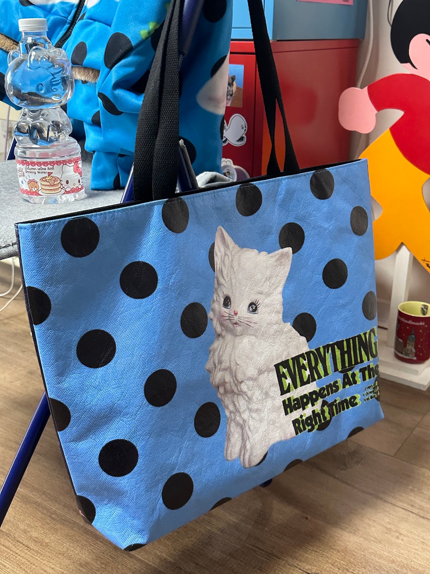 BunnyBunnyGun - Harajuku Printed Tote Bag Dupont Paper Large Capacity bag bunnybunnygun