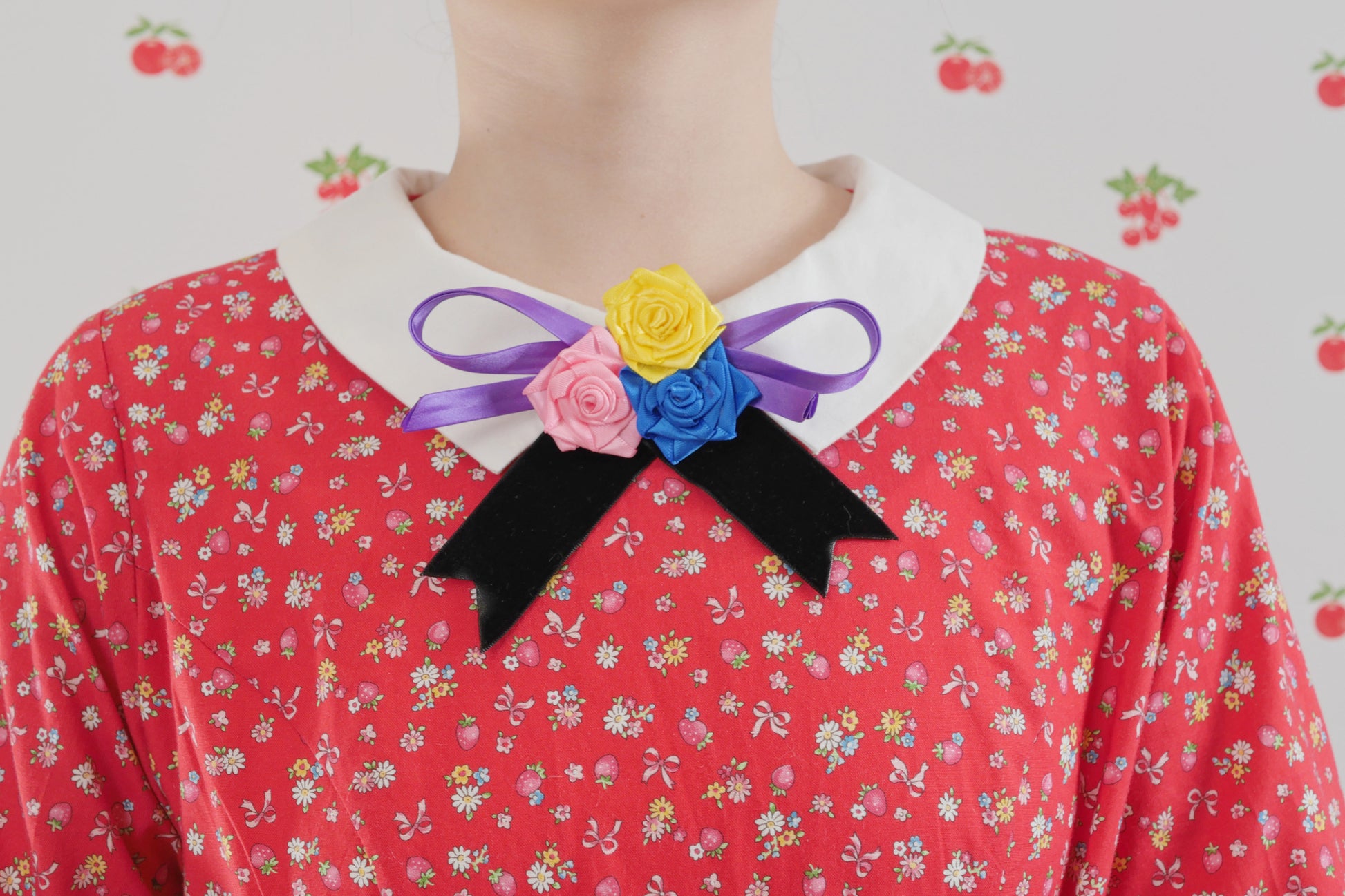 GOODBABY - Vintage Strawberry Floral Dress dress goodbaby