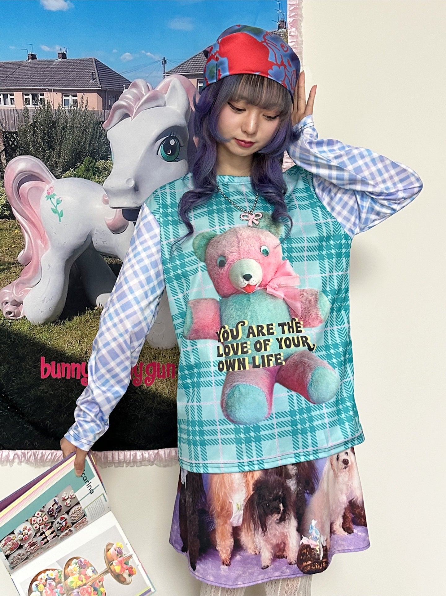 BunnyBunnyGun - Harajuku Kawaii Digital Print Long Sleeve T-Shirt sweatshirt bunnybunnygun