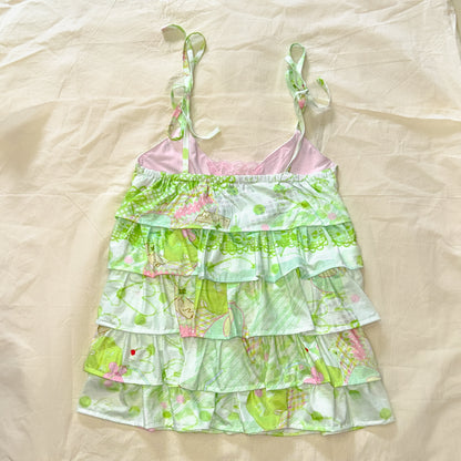 YJM with biubiu - Kawaii Ruffle Tiered Cami Dress