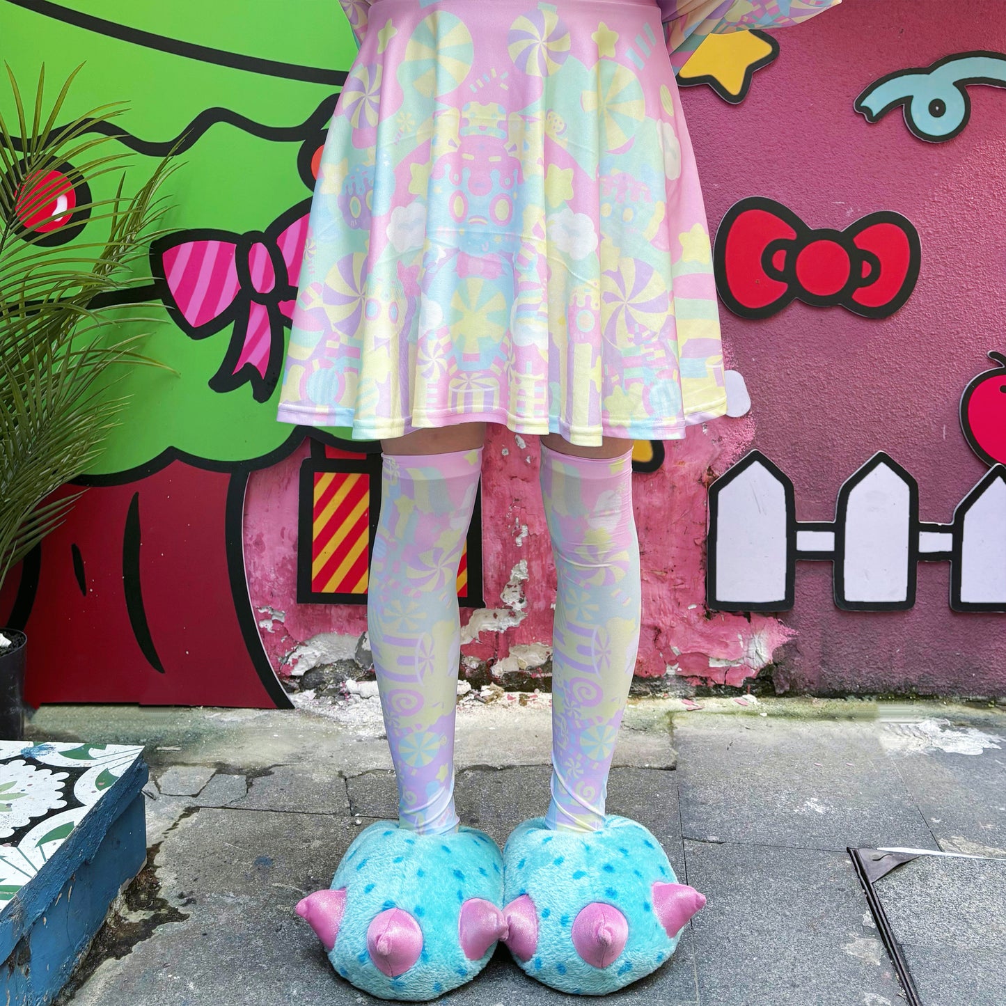 Rainbow Universe RUX - Pastel Macaron Decora Kei Skirt Set set Rainbow Universe RUX Skirt S