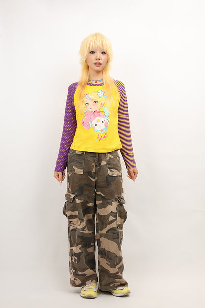 NIHON KIDS - Y2K Anime Girl Long Sleeve T-Shirt shirt NIHON KIDS