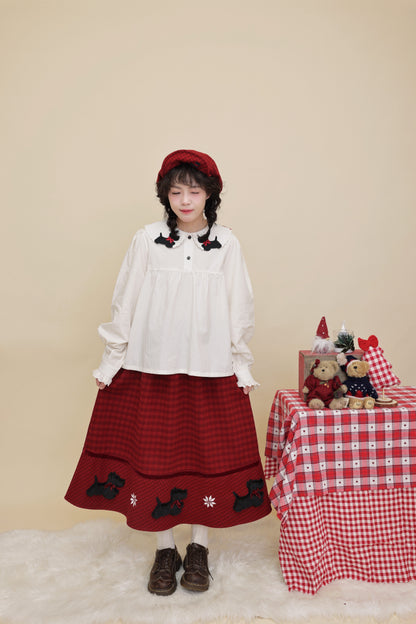 SemenCoicis - Kawaii Puppy Doll Collar Blouse blouse SemenCoicis