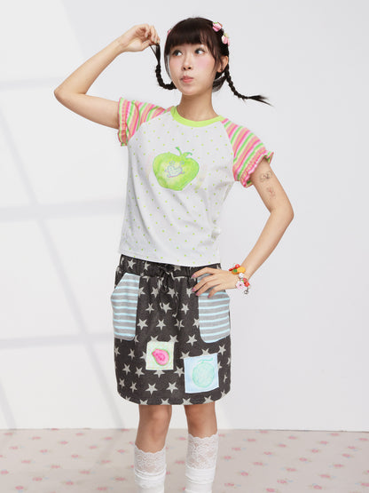 FRUITS - Apple Wing Puff Tee tee Fruits