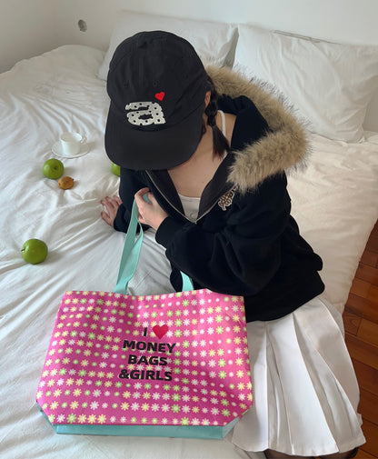 Oogreenapple - Y2K Doll Print Tote Bag bag Oogreenapple