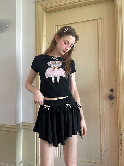 Daytoday Everyday Institute - Girly Kawaii Doll Tee Angel Tears tshirt daytoday everyday institute