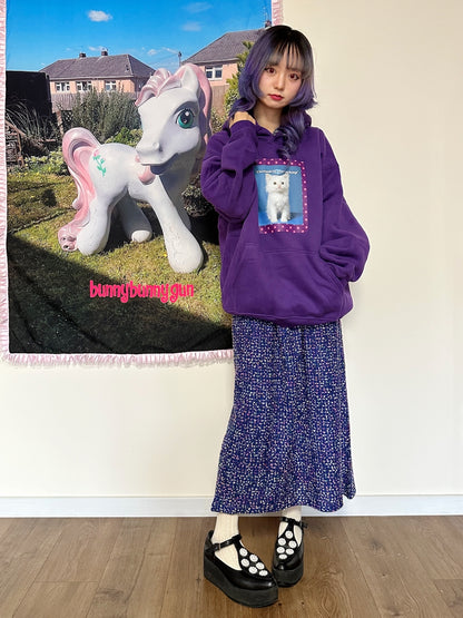 bunnybunnygun - Harajuku Cat Attitude Fleece Hoodie hoodie bunnybunnygun