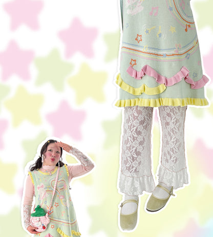 shishihshop – Kawaii Double-Sided Heart Knit Dress dress shishihshop