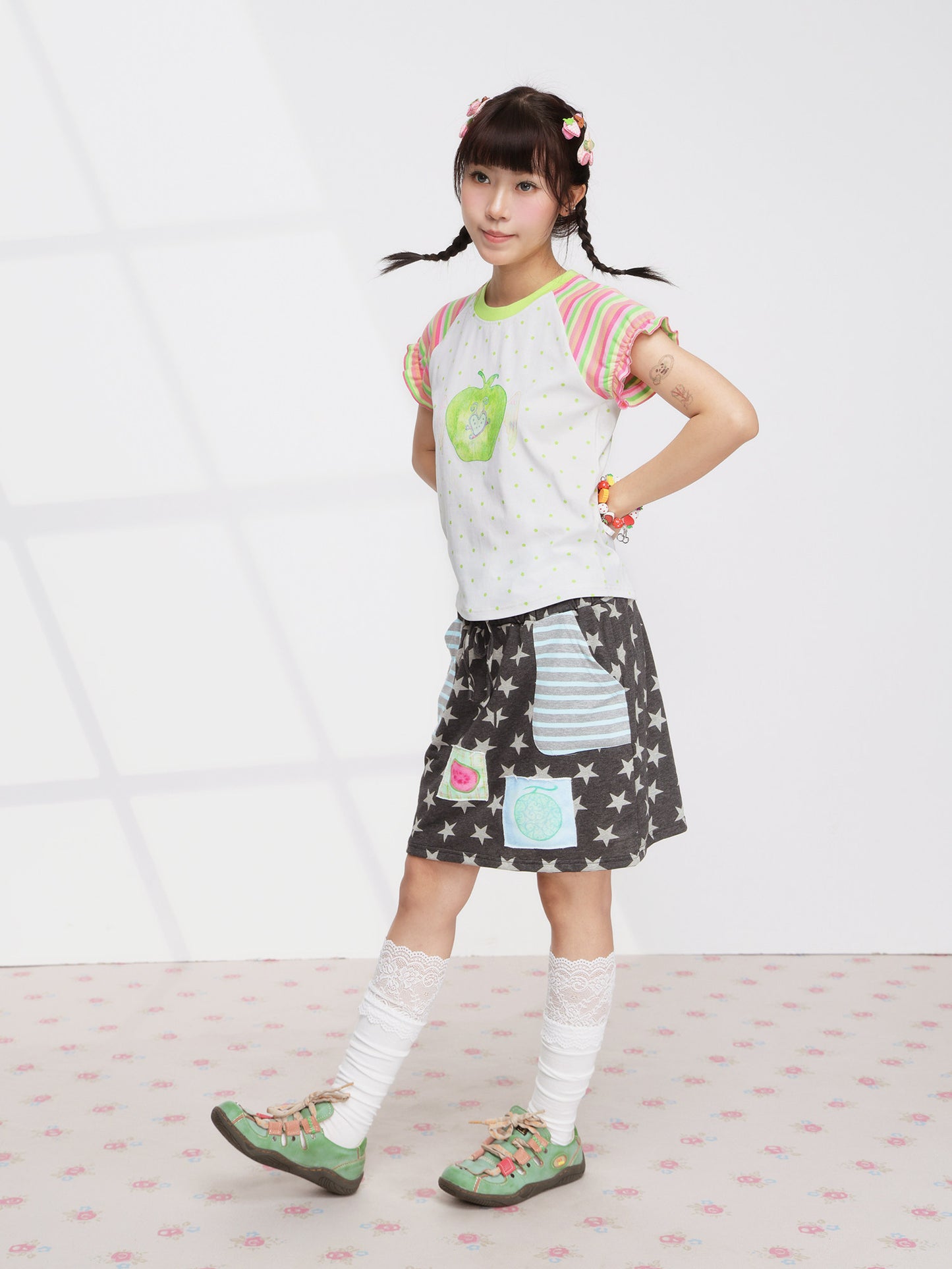 FRUITS - Apple Wing Puff Tee tee Fruits