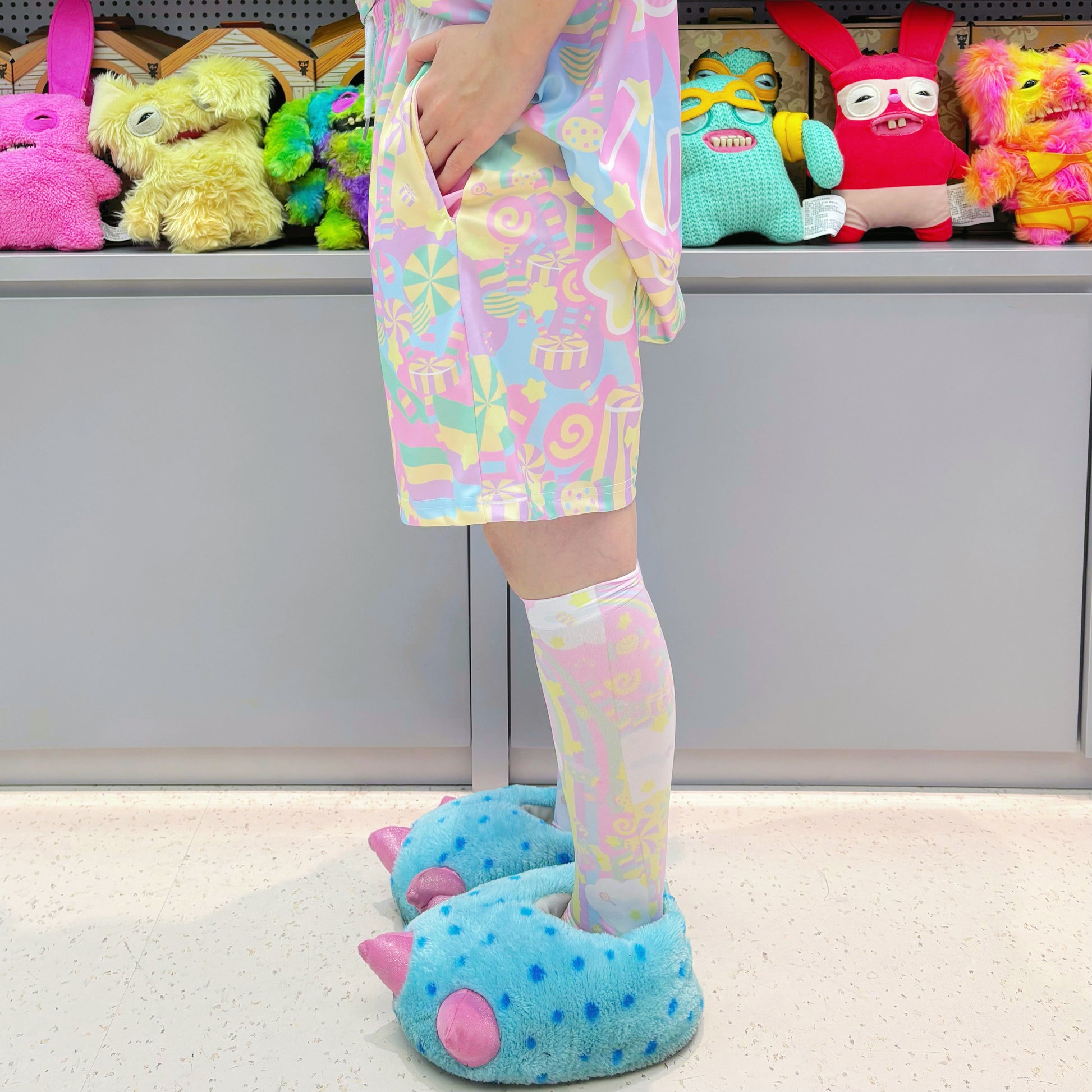 Rainbow Universe RUX - Pastel Macaron Decora Kei T-Shirt & Shorts Set set Rainbow Universe RUX