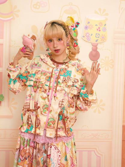 Lutra Jump - Decora Kei Patchwork Hooded UPF50 Sun Jacket jacket Lutra Jump
