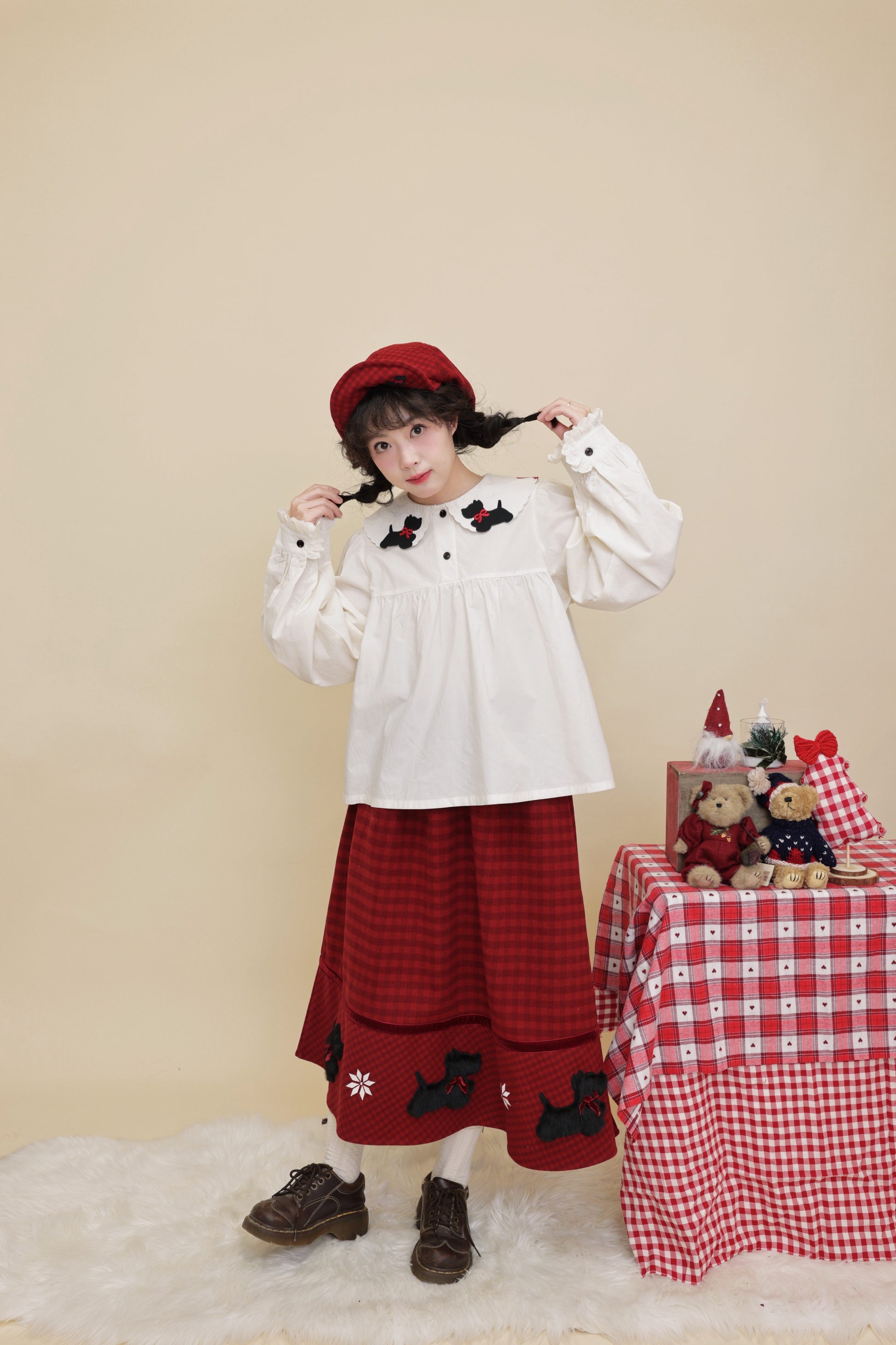 SemenCoicis - Kawaii Puppy Doll Collar Blouse blouse SemenCoicis