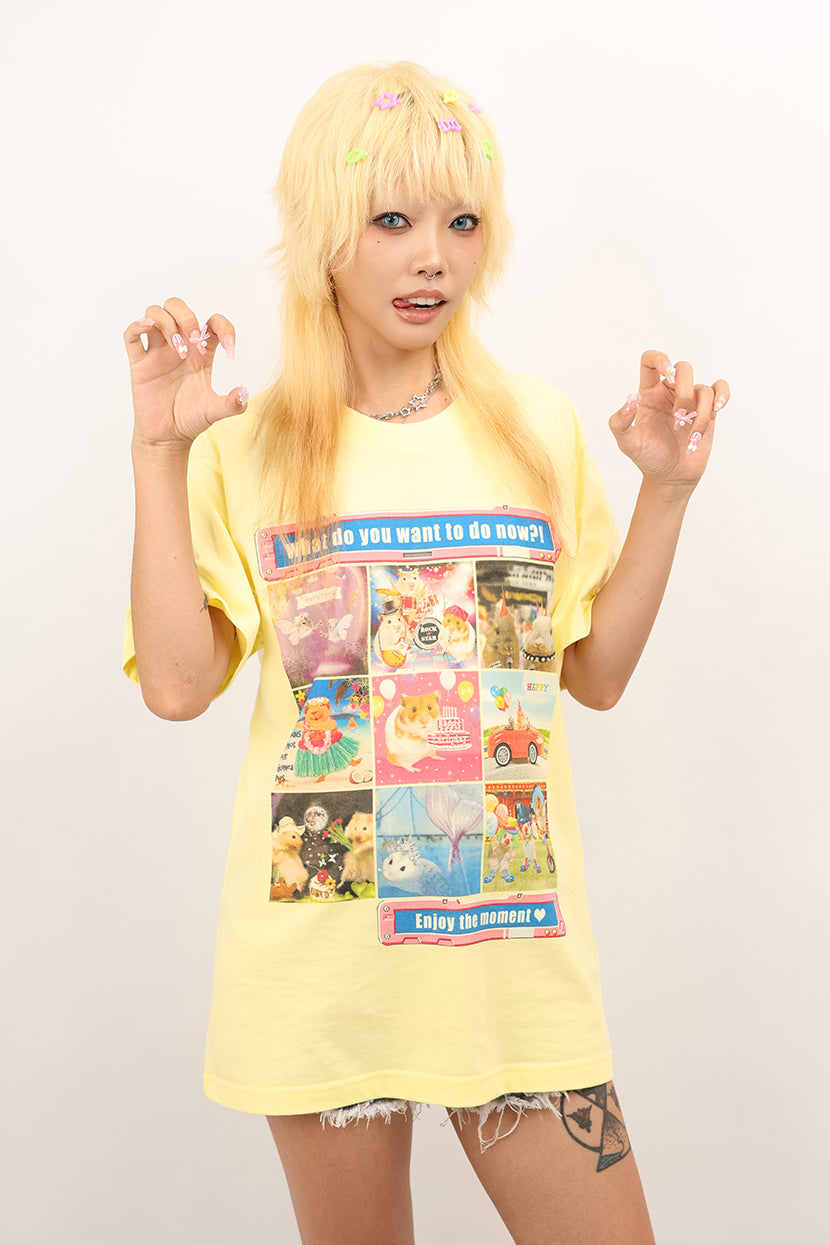 NIHON KIDS - Y2K Mouse Print T-Shirt 100% Cotton Casual tshirt NIHON KIDS