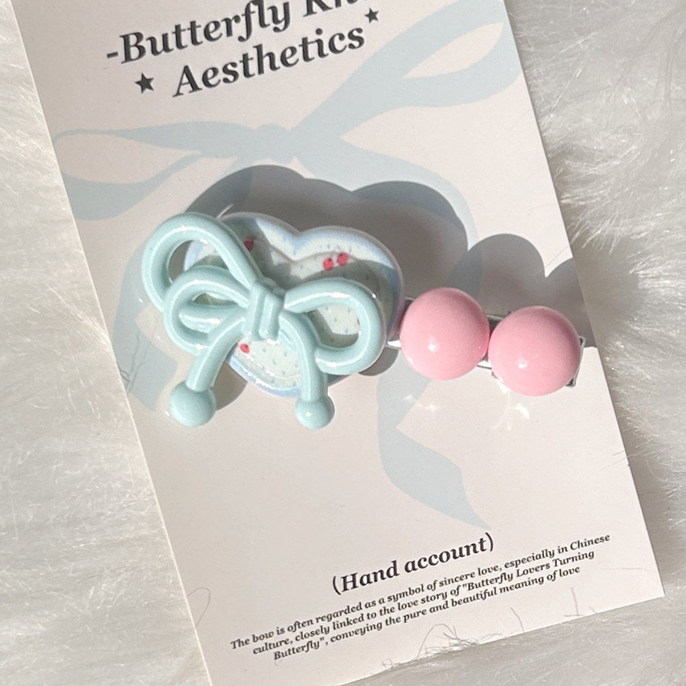 KHEPHAIA - Pink Blue Puppy Hair Clips Set hair clip KHEPHAIA