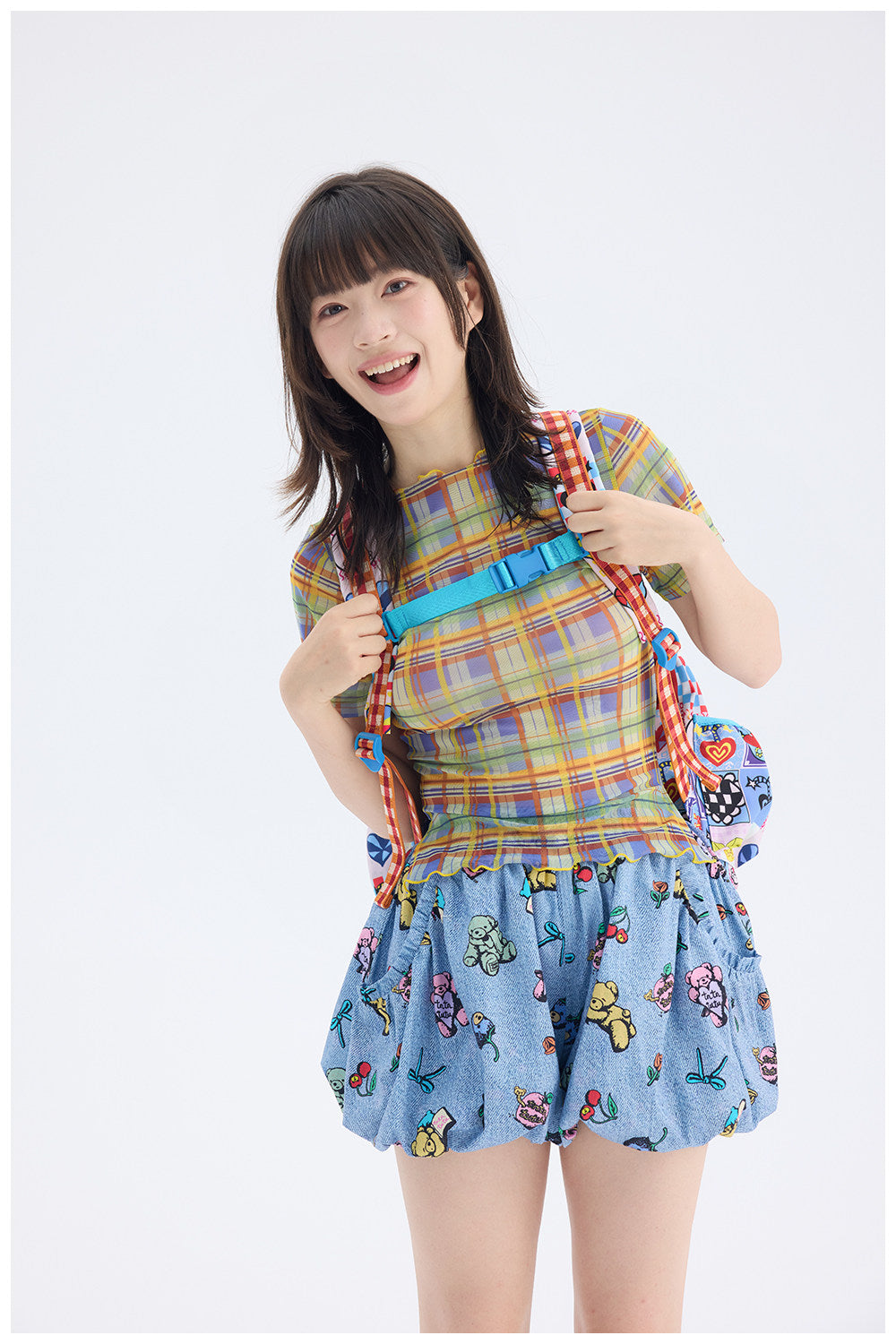 tntntutu - Decora Kei Colorful Heart Backpack backpack tntntutu