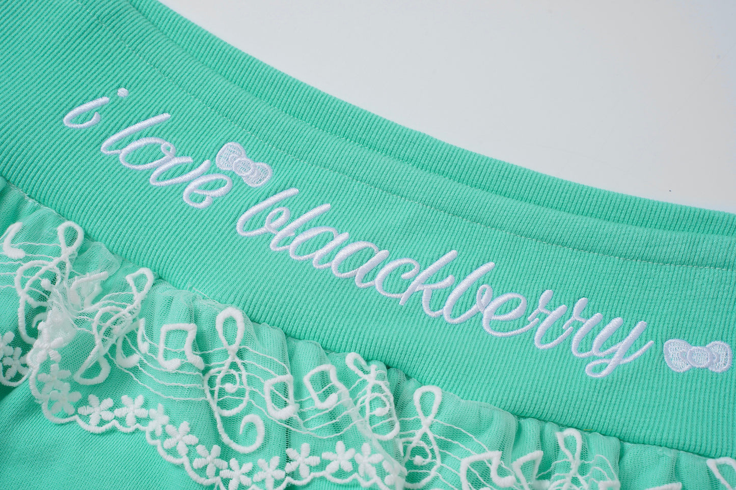 BlackBerry - Mint Green Y2K Two-Piece Skirt Set set BlackBerry