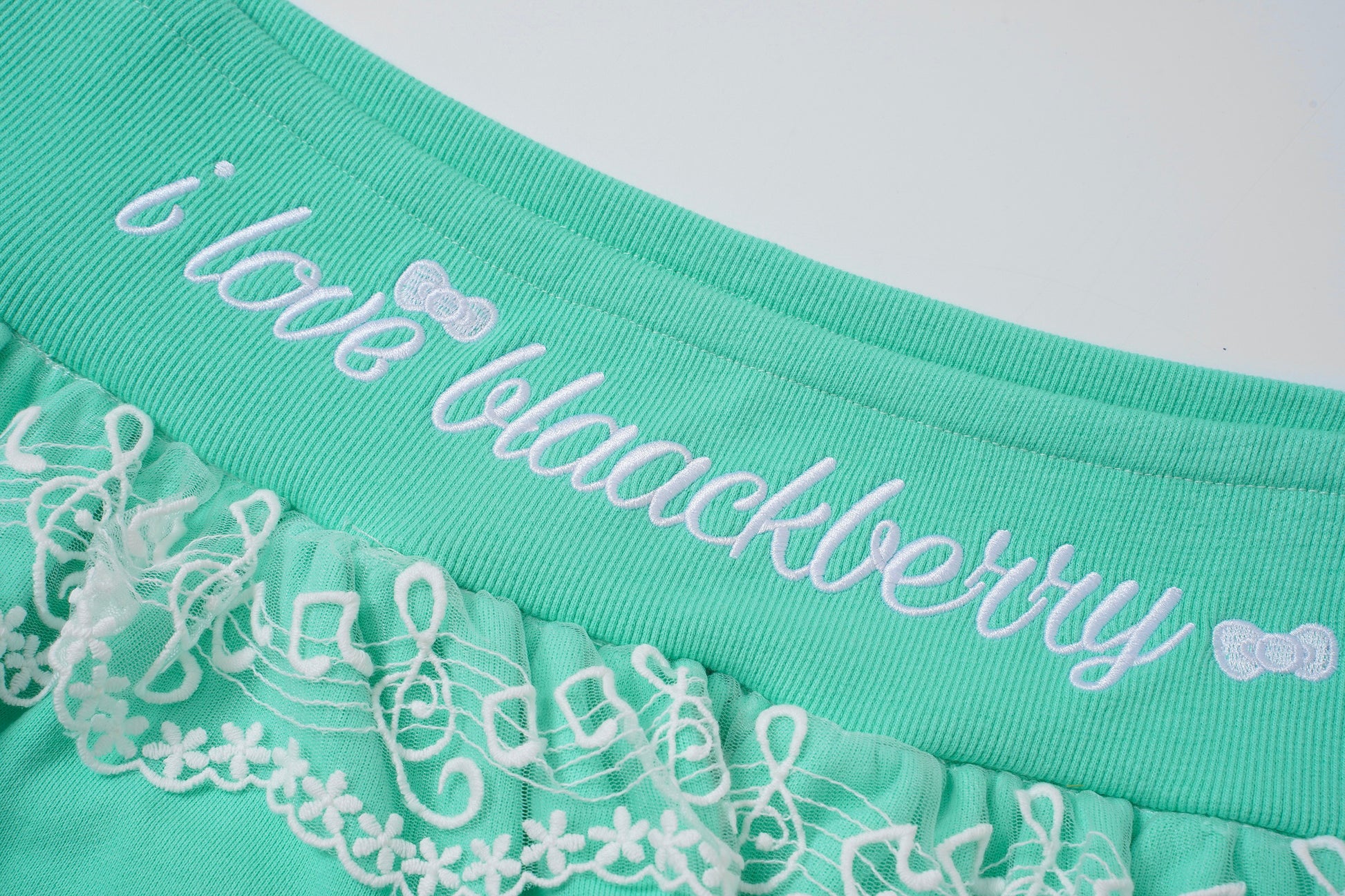 BlackBerry - Mint Green Y2K Two-Piece Skirt Set set BlackBerry