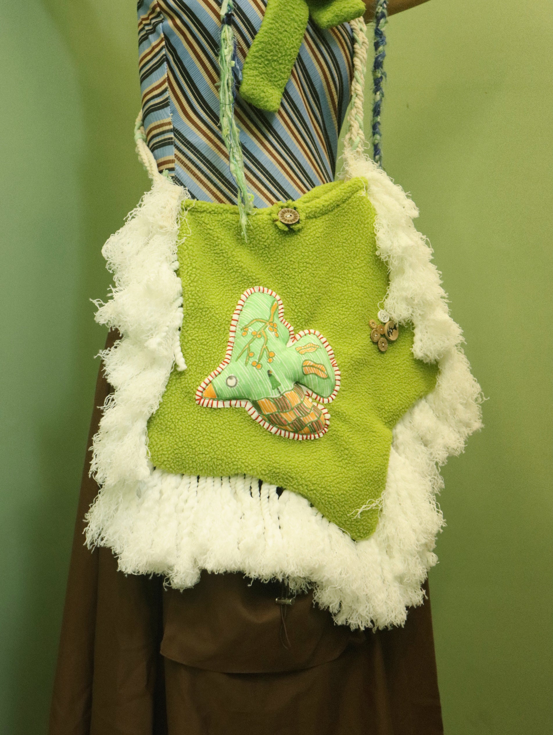 One Fish - Kawaii Star Plush Colorblock Bag bag One Fish