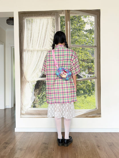 bunnybunnygun - Oversized Plaid Shirt shirt bunnybunnygun