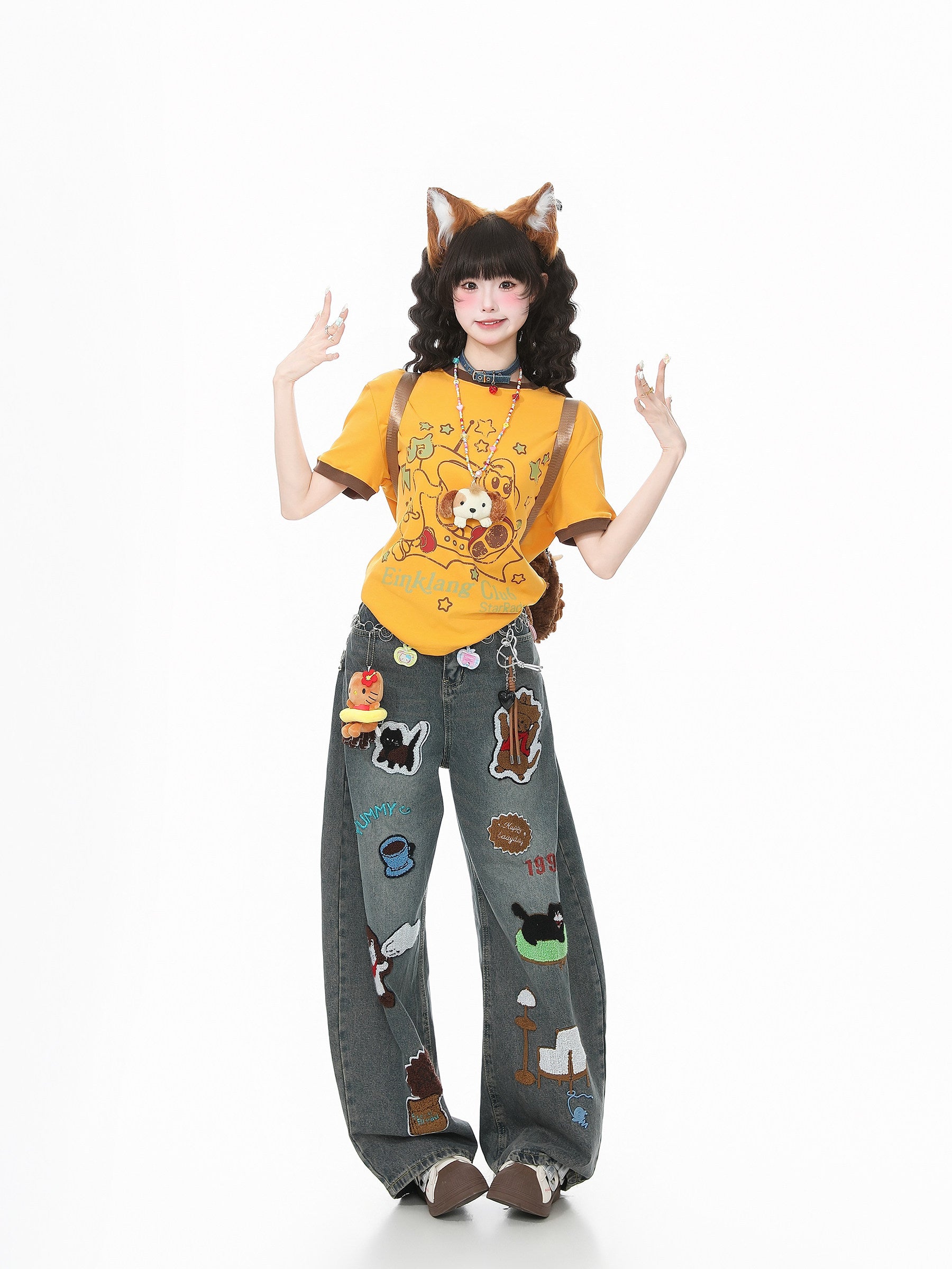 Languid Park - Star Print Slim Tee tshirt Languid Park