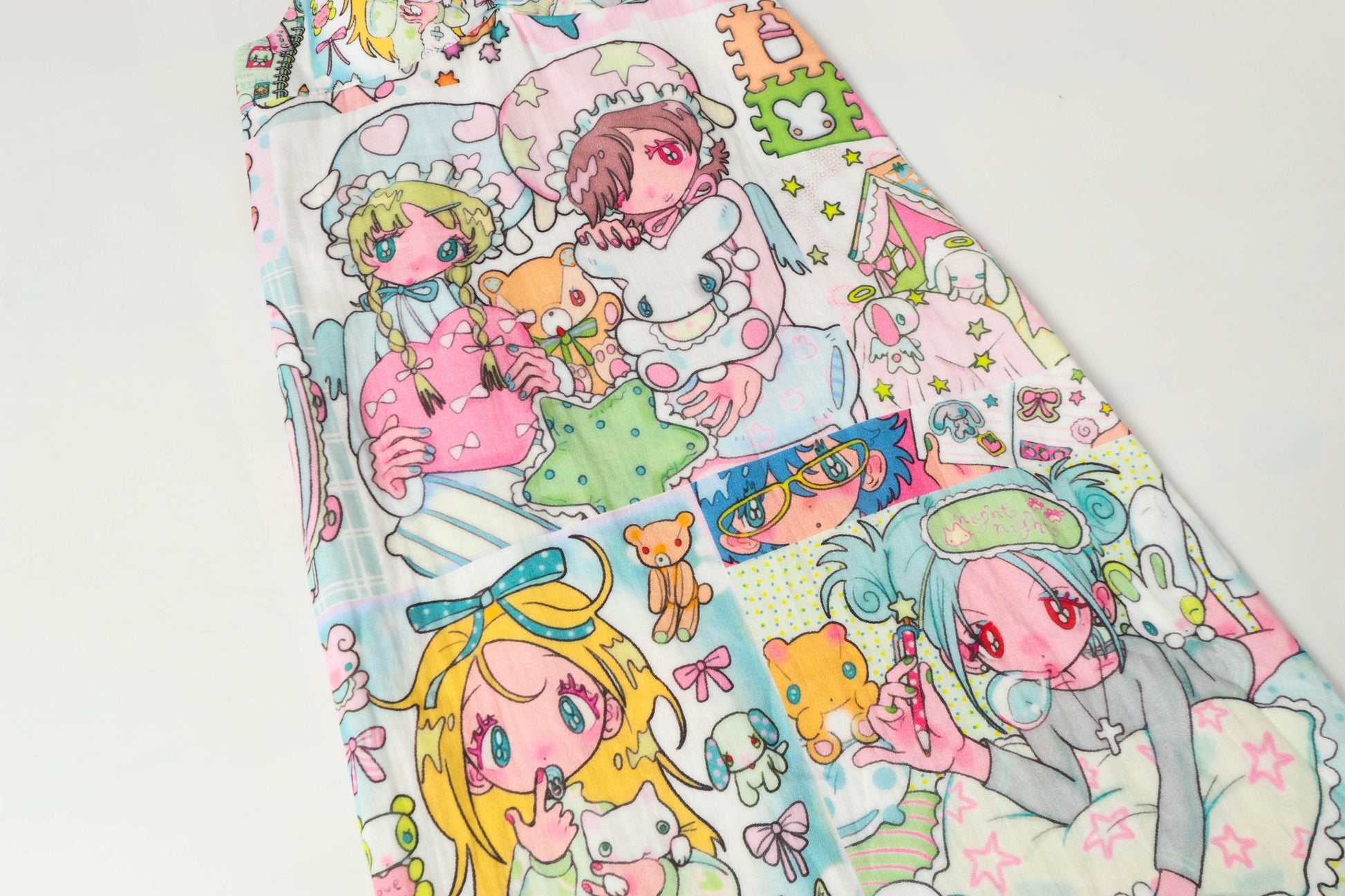 BlackBerry - Anime Print Slip Nightdress dress BlackBerry