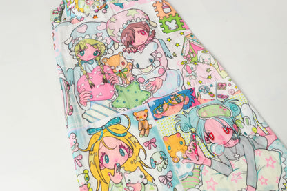 BlackBerry - Anime Print Slip Nightdress dress BlackBerry