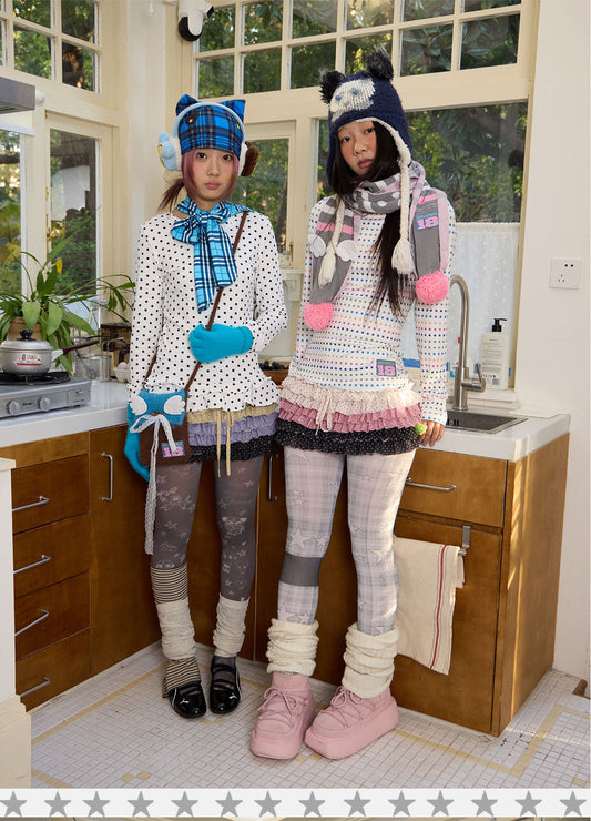 loveplay – Colorful Polka Dot Fitted Top shirt loveplay