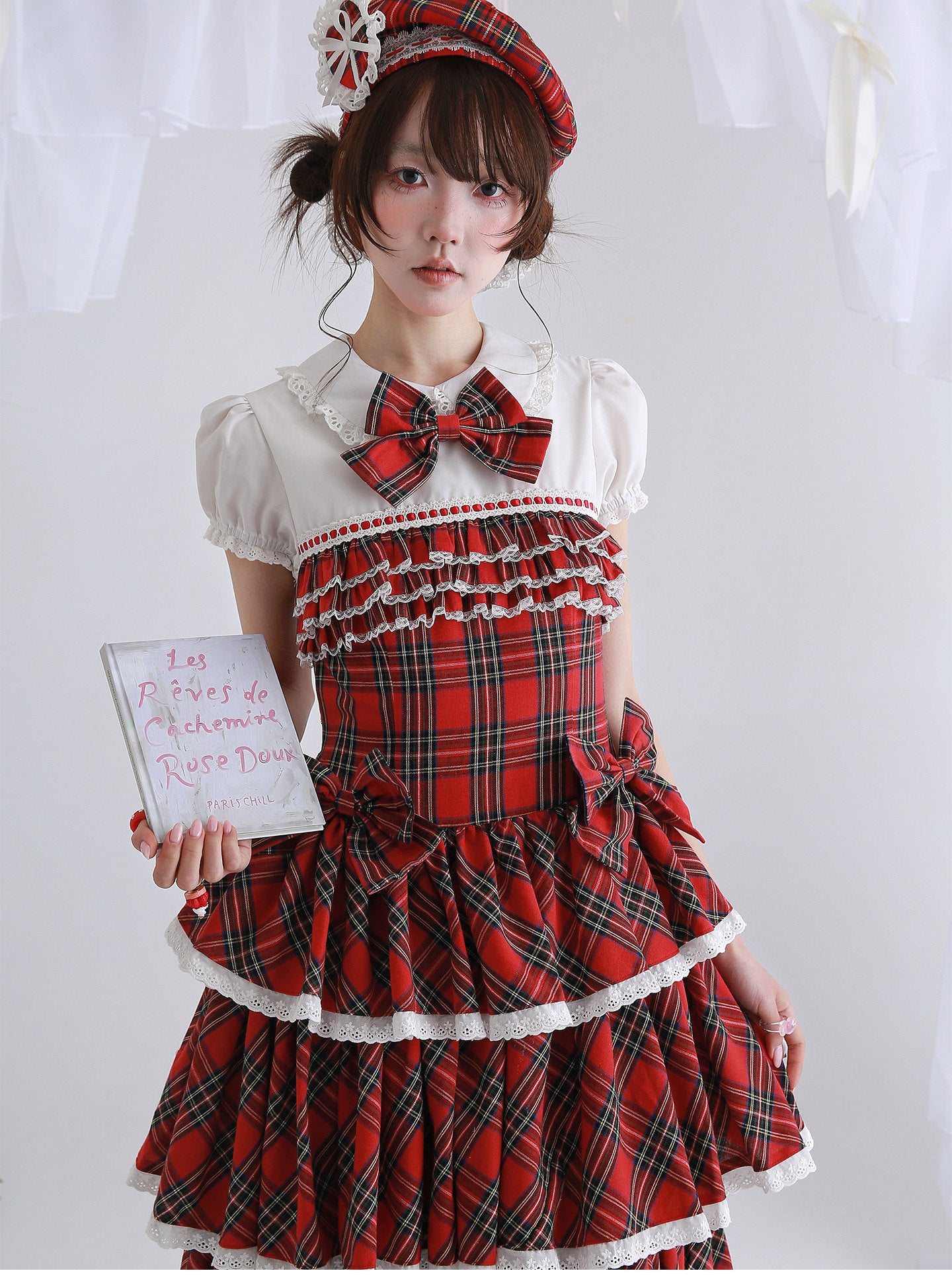 SOS MEME CLUB - Red Cake Lolita Dress dress SOS MEME CLUB