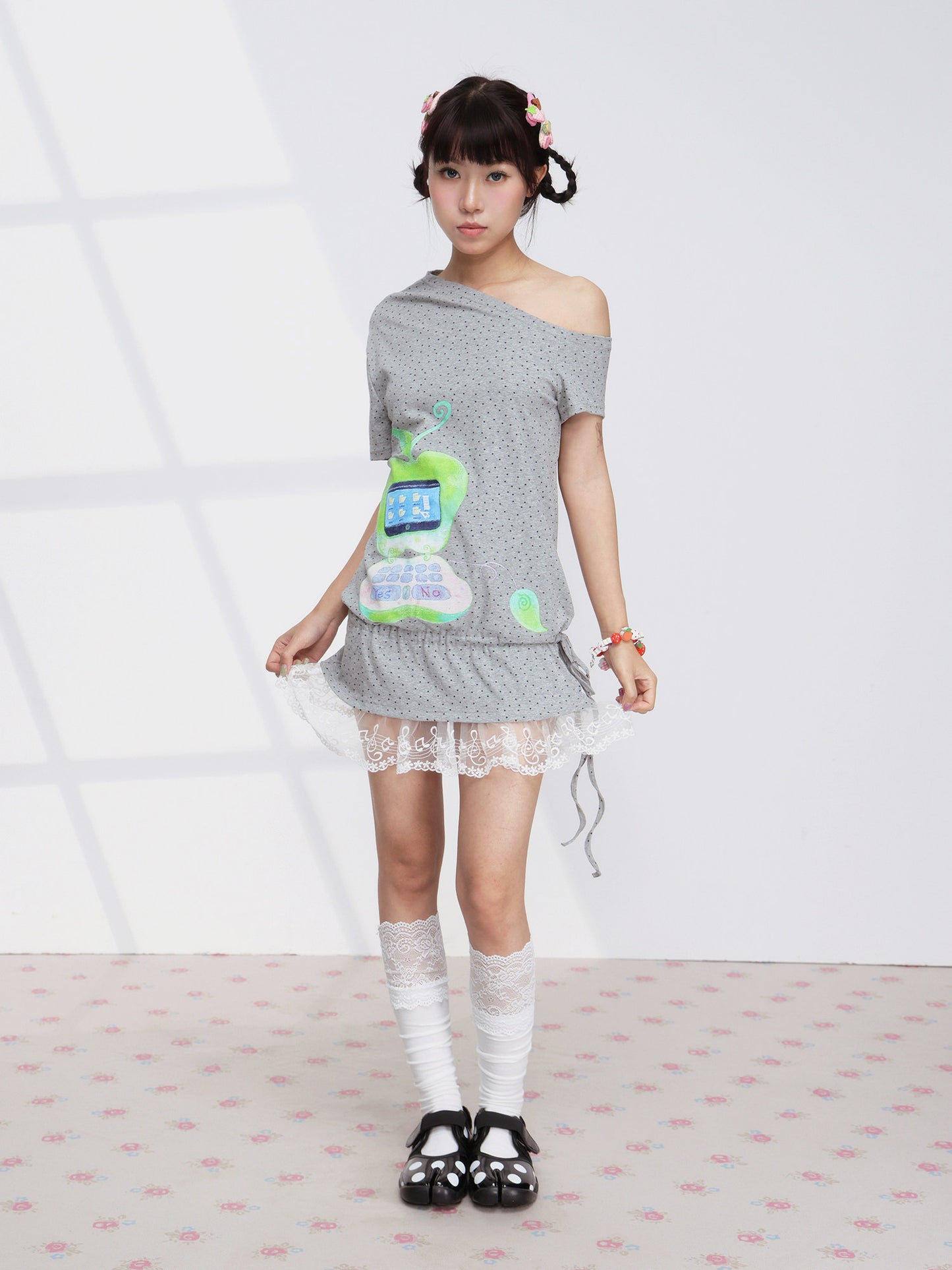 FRUITS - Apple Star Off-Shoulder Dress dress Fruits