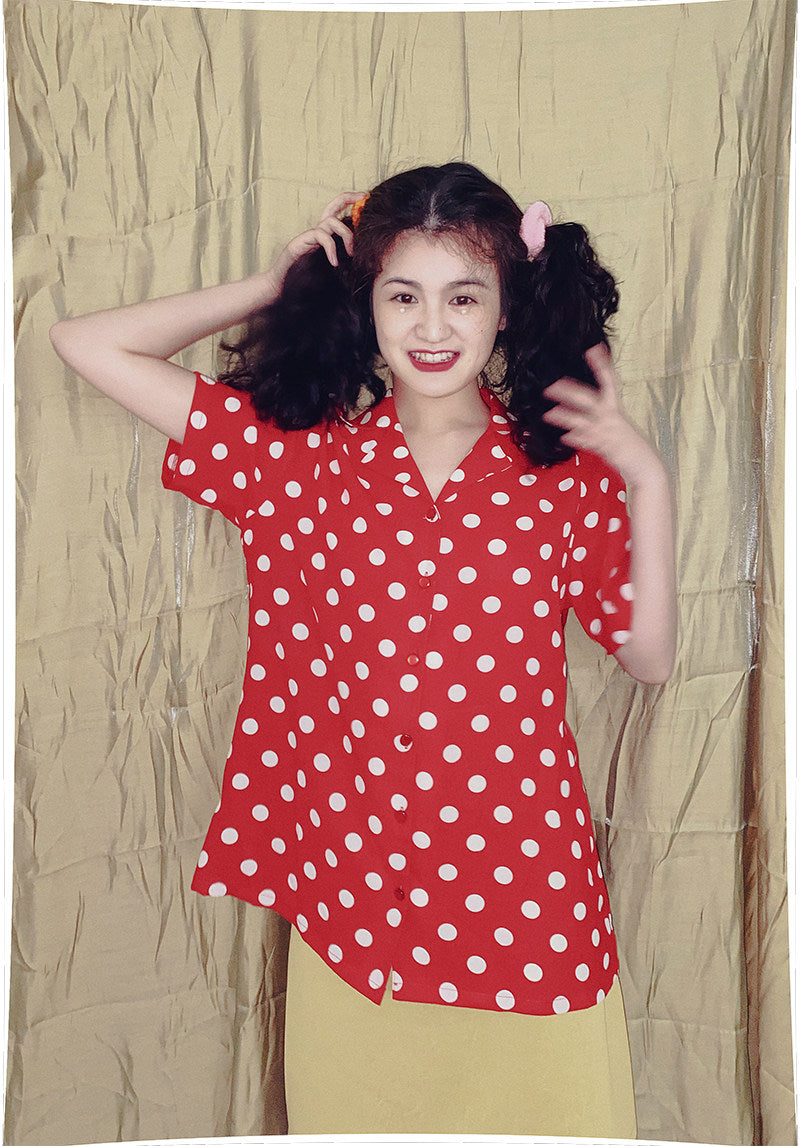Nanjun Vintage – Red Polka Dot Shirt shirt Nanjun Vintage