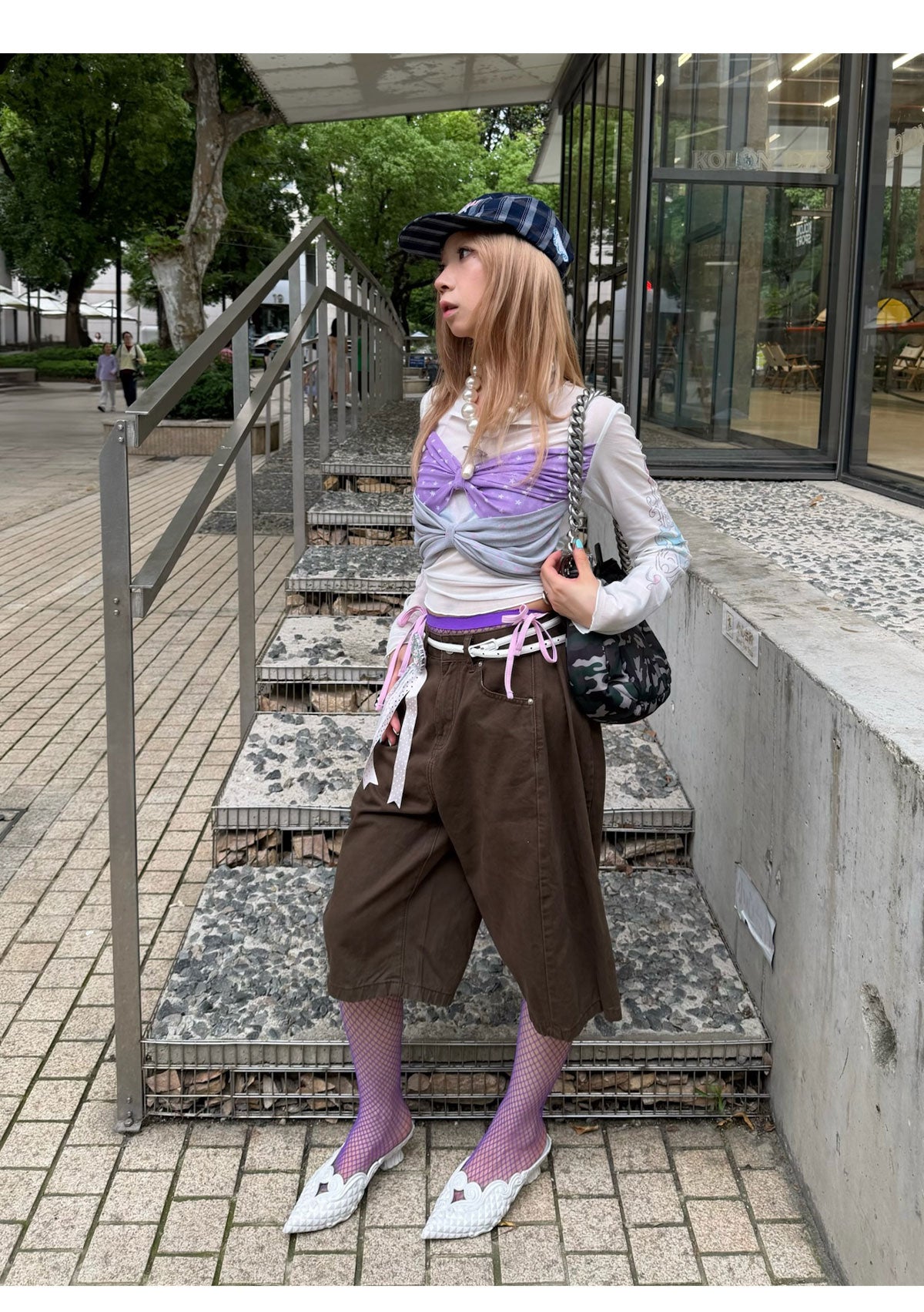 loveplayshop - Wide Leg Cotton Casual Shorts pants loveplay