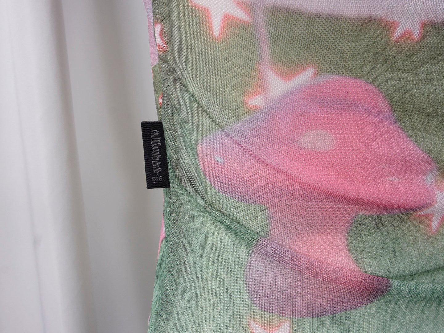 Allbubble - Pink Dreamcore Mesh Top shirt Allbubble