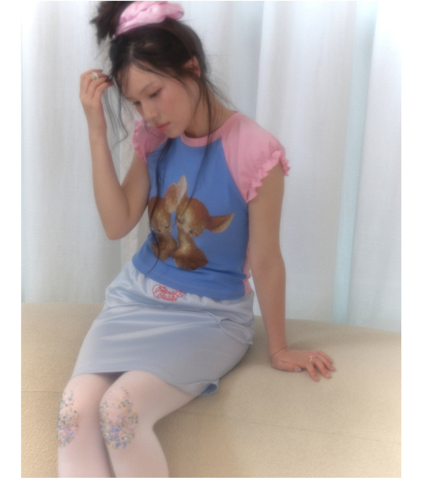 EllipsisFolder - Contrast Raglan Puff Tee shirt Ellipsis Folder