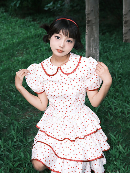 Nanjun Vintage - Sweet Peter Pan Cake Dress dress Nanjun Vintage