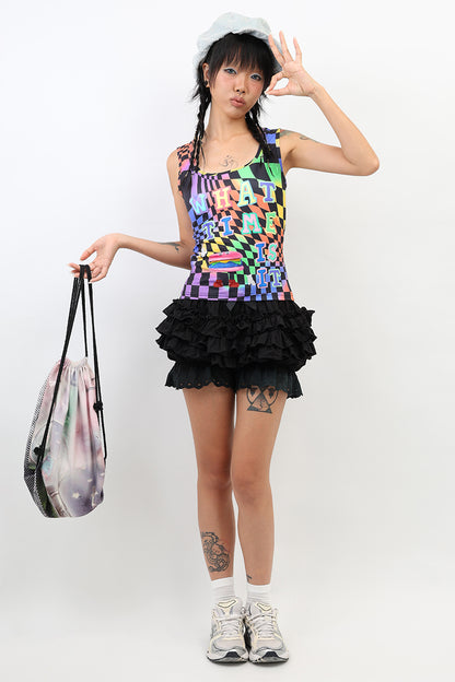 NIHONKIDS - Decora Kei Lost In Burger Fantasy Vest Top tank top NIHON KIDS